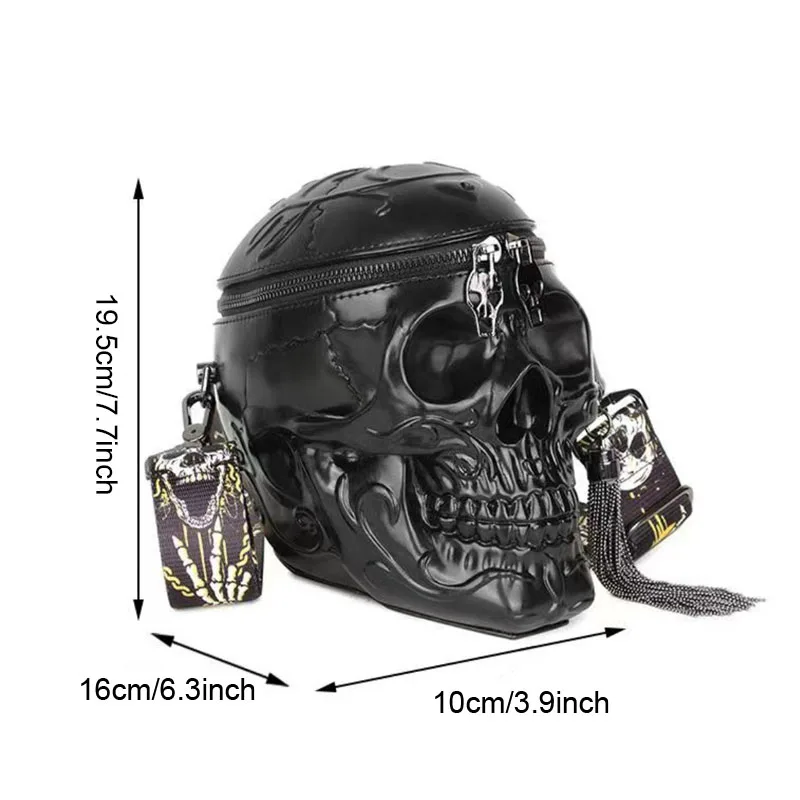 Women Bag Funny Skeleton Head Purses and Handbags for Women Single Package Fashion Designer Satchel Package Skull Bags