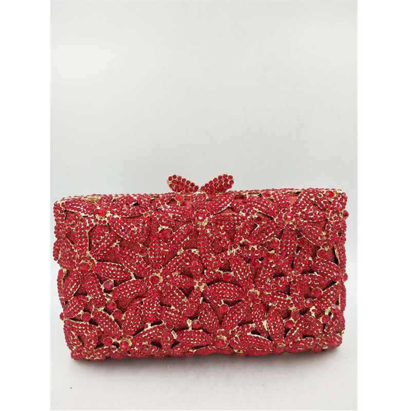 2020 Newest Crystal Diamond Chain Evening Bag Crystal Diamond Evening Bag for Bridal Clutch Purse Party Ladies Party Small Purse