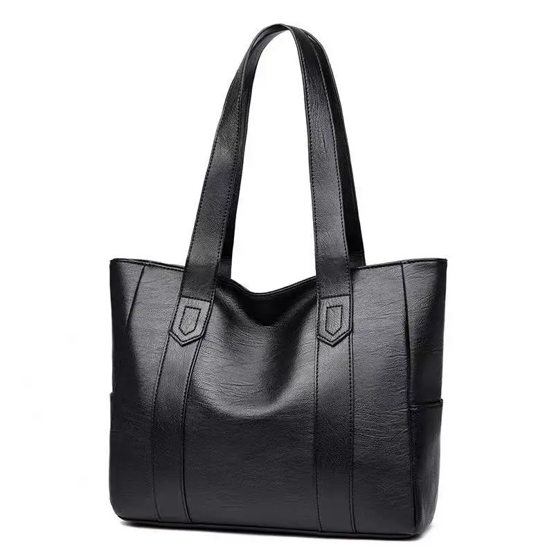 Fashion Simple Shoulder Handbag 2024 New Korean Large Capacity Tote Bag Leisure Hundred Shoulder Bag Wholesale