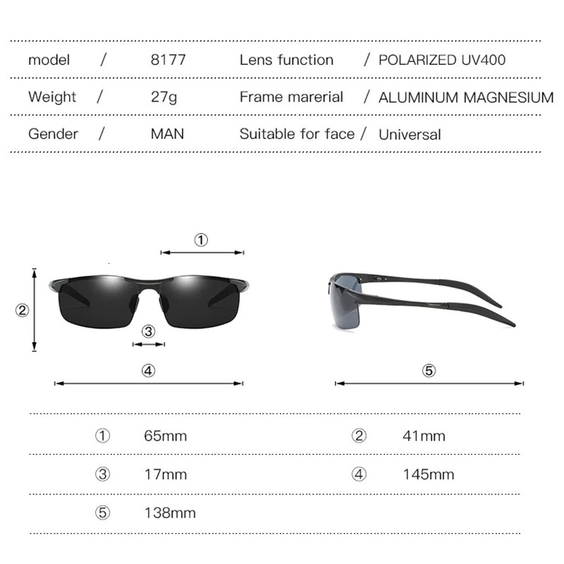 Tag Hezekia Fishing Sports Sunglasses Mens Polarized UV400 Aluminum Magnesium Sunglasses Fashion Bicycle Sunglasses 241106