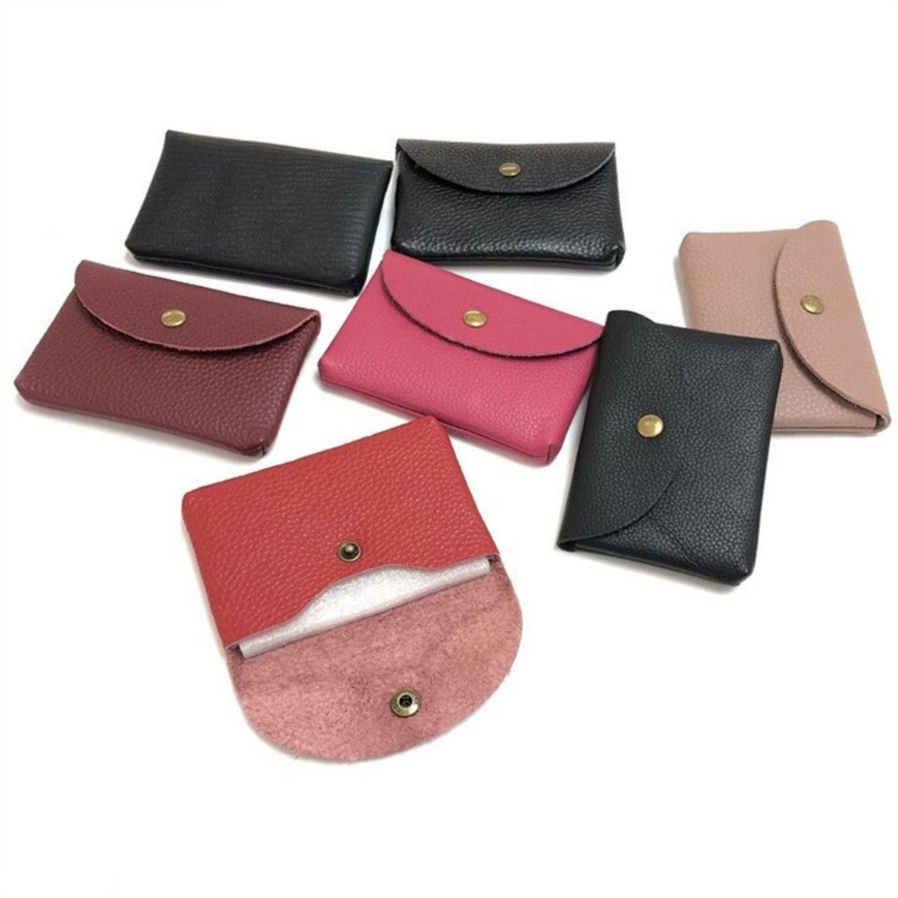 Portable Real Leather Card Holder Cute Soft Cow Leather Business Credit Cards Sleeve Bank Card Case Gifts