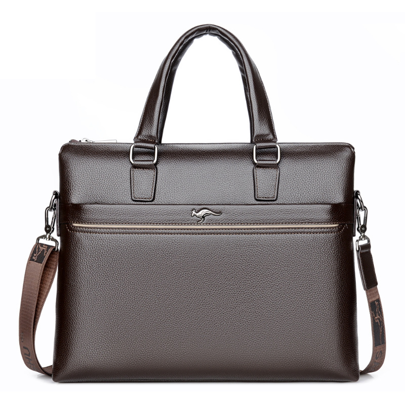 Fashion Genuine Leather Men Office Bag Handbag Business Casual Men's Travel Bag Laptop Shoulder Messenger Bags Tote Briefcase