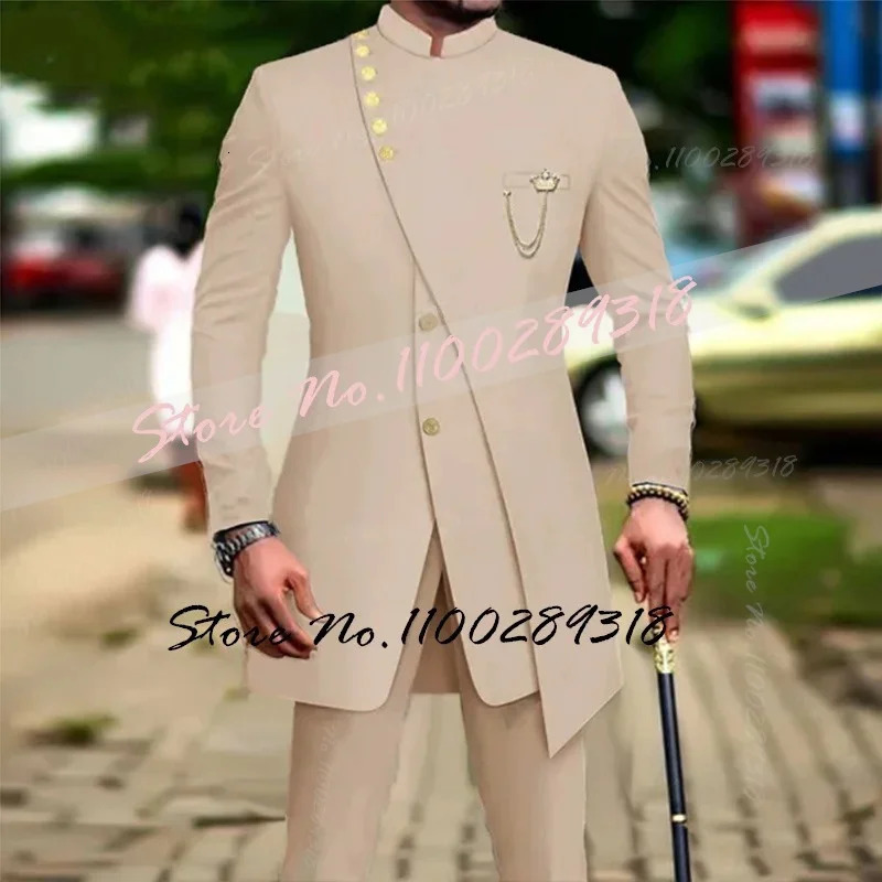 White mens slim fit ball party dress groom set tailcoat 2PCS fashionable clothing mens jacket pants 241106