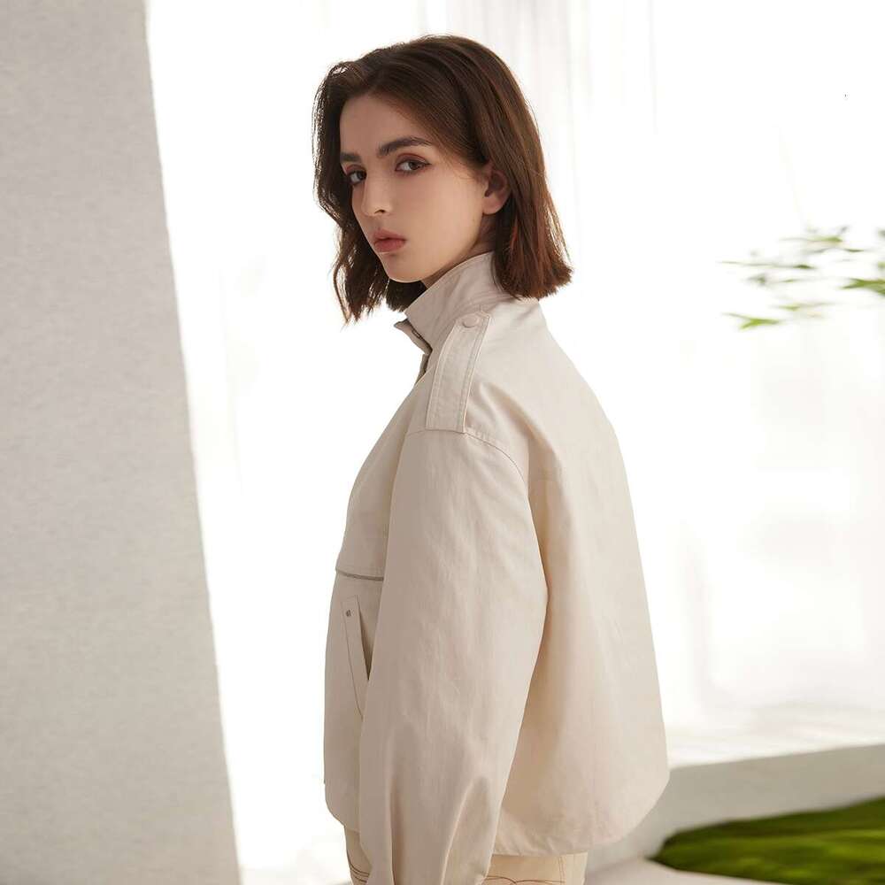 K2121l Spring Autumn Womens Clothing Brand Ladies Clothes Long Sleeved Cotton Coats For Women