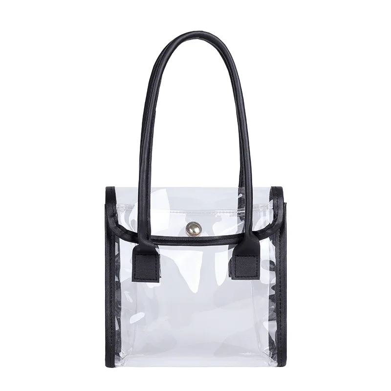 2021 Spring New Transparent Jelly Small Bag Trendy Female Bag Ins Net Red Ocean Atmosphere Small Fresh Texture Portable