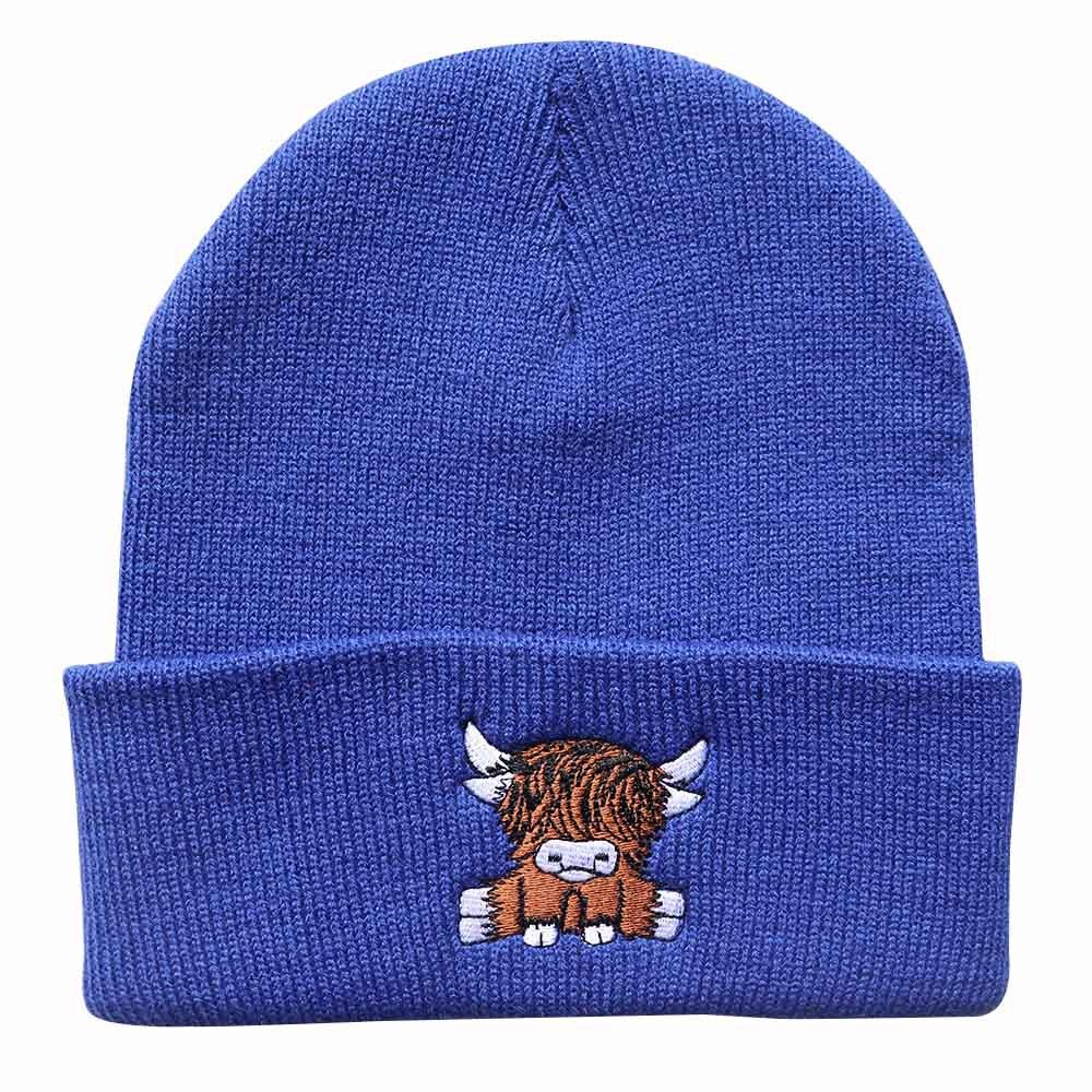 High quality design, Men's and Women's Autumn/Winter Trendy Cartoon Embroidered Knitted Warm Hoodie Hat