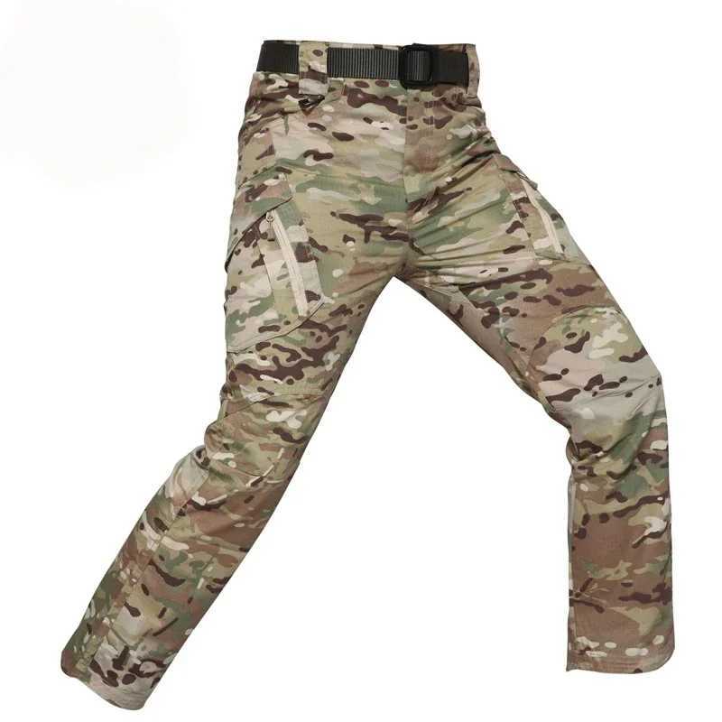 IX9 City Tactical Cargo Pants Men Hiking Hunting Pants Cotton Many Pockets Stretch Flexible Man Trousers XXXL LX241107