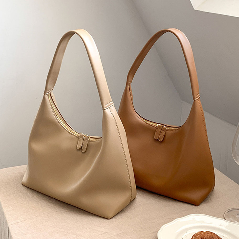 Women Leather Shoulder Bag Big Capacity Vintage Tote Bag Casual Top Handle Bag Satchel Hobo Bag Girl Stylish Purse
