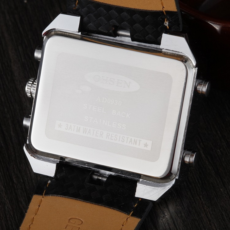 Waterproof 30M diving watch quartz movement sports watch alarm clock luminous timer lighting function Thickness 14 MM Dimensions 45X37MM With box 011