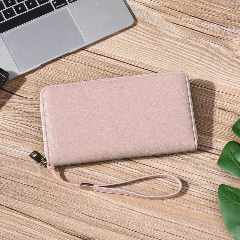 Vintage Women Wallet Large Capacity Long Clutch Bag PU Leather Bank Credit Card Holder Cell Phone Bag RFID Unisex Wallets Gift