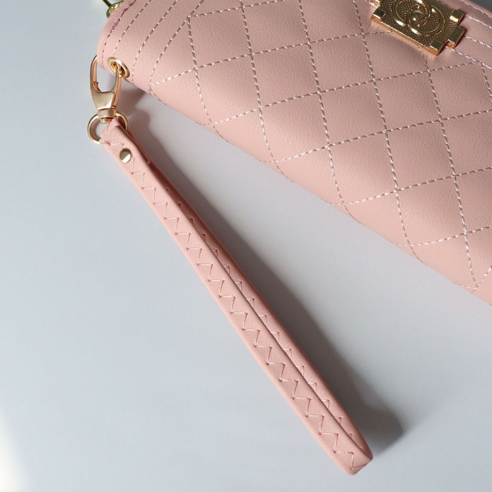 Large Capacity Women Long Wallet Fashion Multifunctional Multi Card Handheld Bag Card Holder Phone Bag PU Leather Zipper Wallet