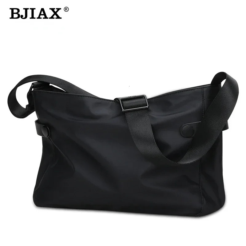 BJIAX Simple Shoulder Bag Men Small Crossbody Backpack Korean Version Casual Large Capacity Messenger 241106