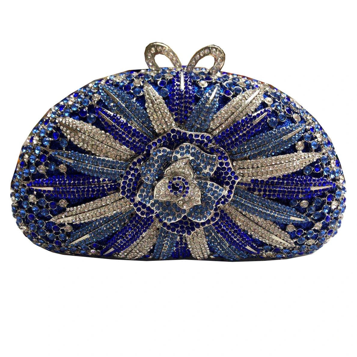 New Fashion Flower Crystal Clutch Handbag and Purse Female Crystals Diamond Clutches Women Evening Bag for Wedding Handmades