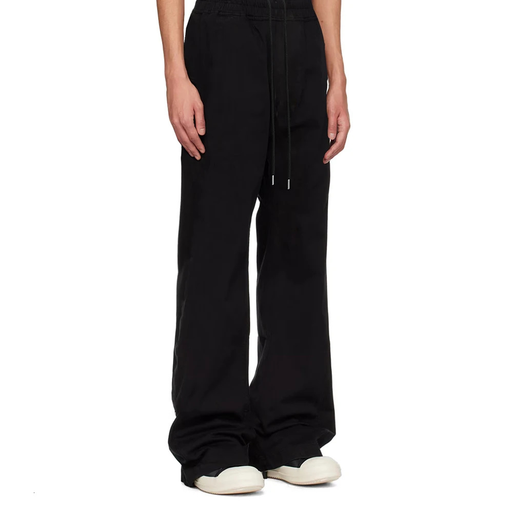 Harajuku Streetwear Black Flared Joggers Men Relaxed Fit Gray Flare Sweatpants Casual Patchwork Sweat Pants 100% Cotton 241104