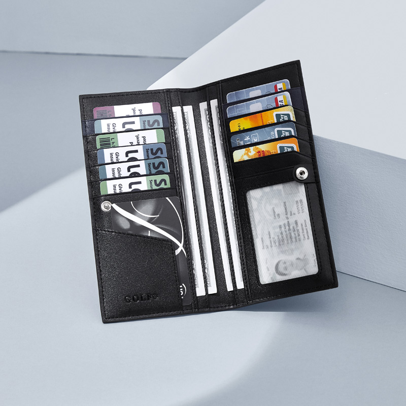 GOLF men's long wallet 2023 new tide wallet leisure simple wallet business large capacity Joker card package