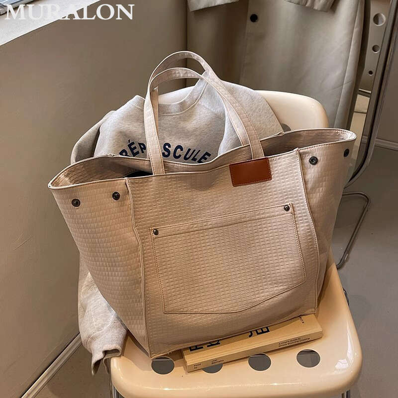 OLOEY Casual Large Capacity Nylon Tote Women 2024 New Fashion Commuter Shopping Single Shoulder Bag College Students