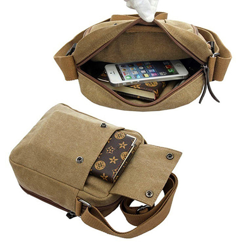 Hot New Travel Canvas Shoulder Bag Casual Crossbody Zipper Tote Handbag