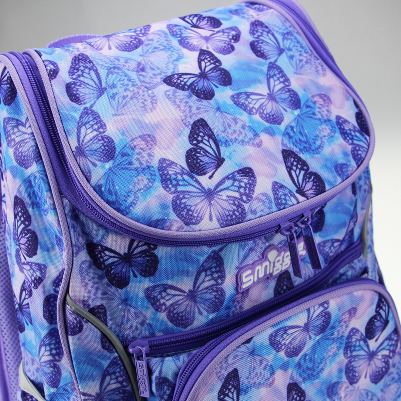Australia Smiggle High Quality Original Children's Schoolbag Girls Backpack Butterfly Cute School Stationery 18 Inch Large Bags