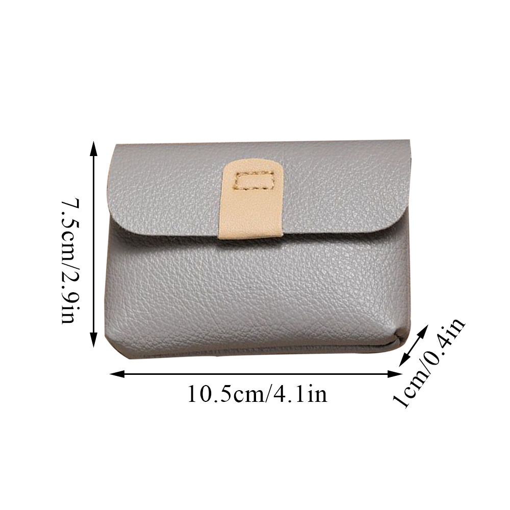 Zipper Purse Wallets Women PU Leather Coin Purse Men Casual Portable Money Bag Card Holders Simple Multi-function