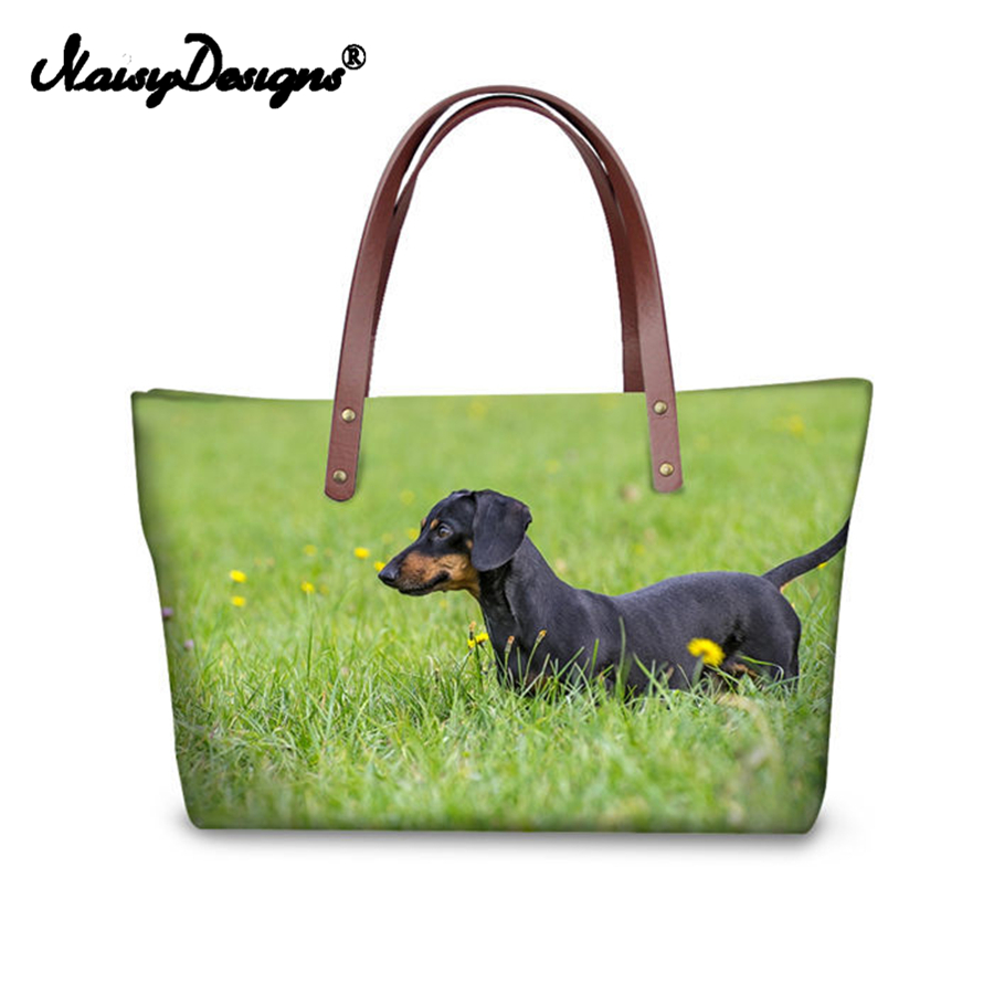 Noisydesigns Dachshund Dog Printed Handbag Crossbody Bags For Women Set Animal Tote Bag Beauty Shopping Luxury Case Casual Large