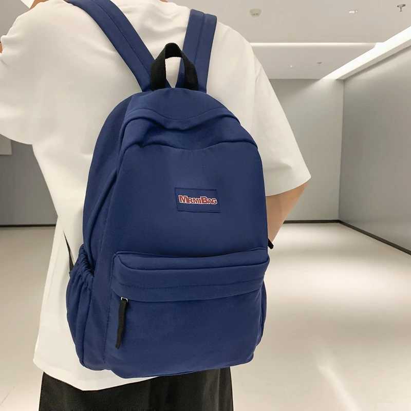 Nylon Backpack for Women Student Laptop Cute School Bag Trendy Female College Backpack Lady Travel Book Bags Fashi 241107