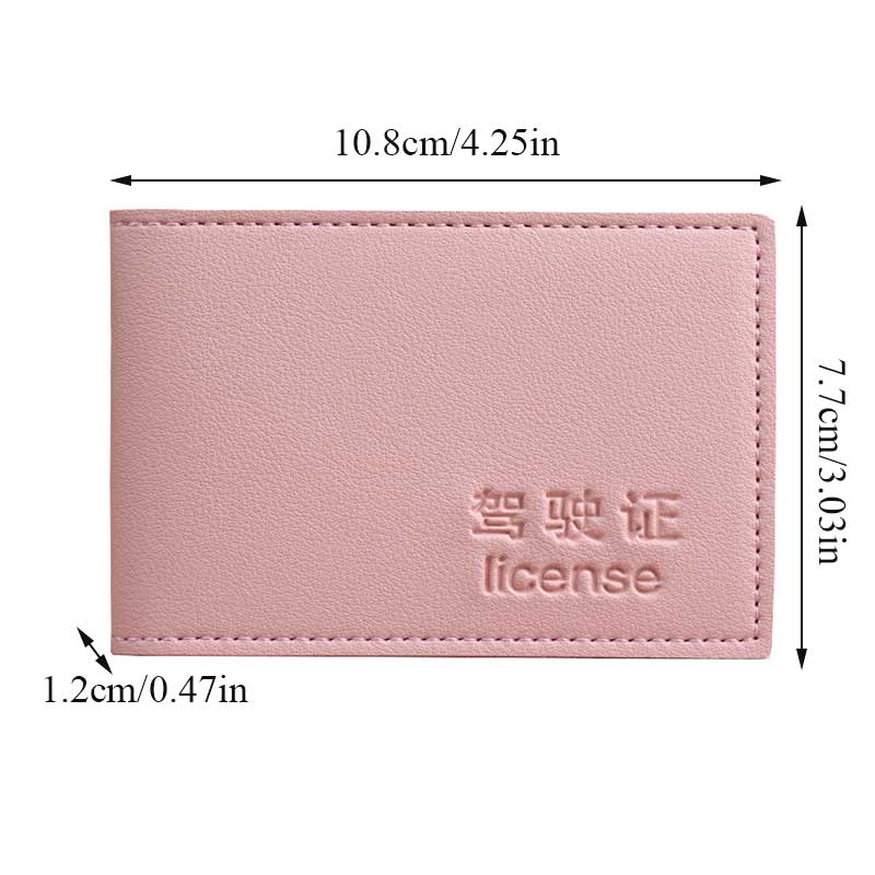 6 Cards Driver License Holder Pu Leather Cover For Car Driving Documents Business Card Holder ID Pass Certificate Folder Wallet