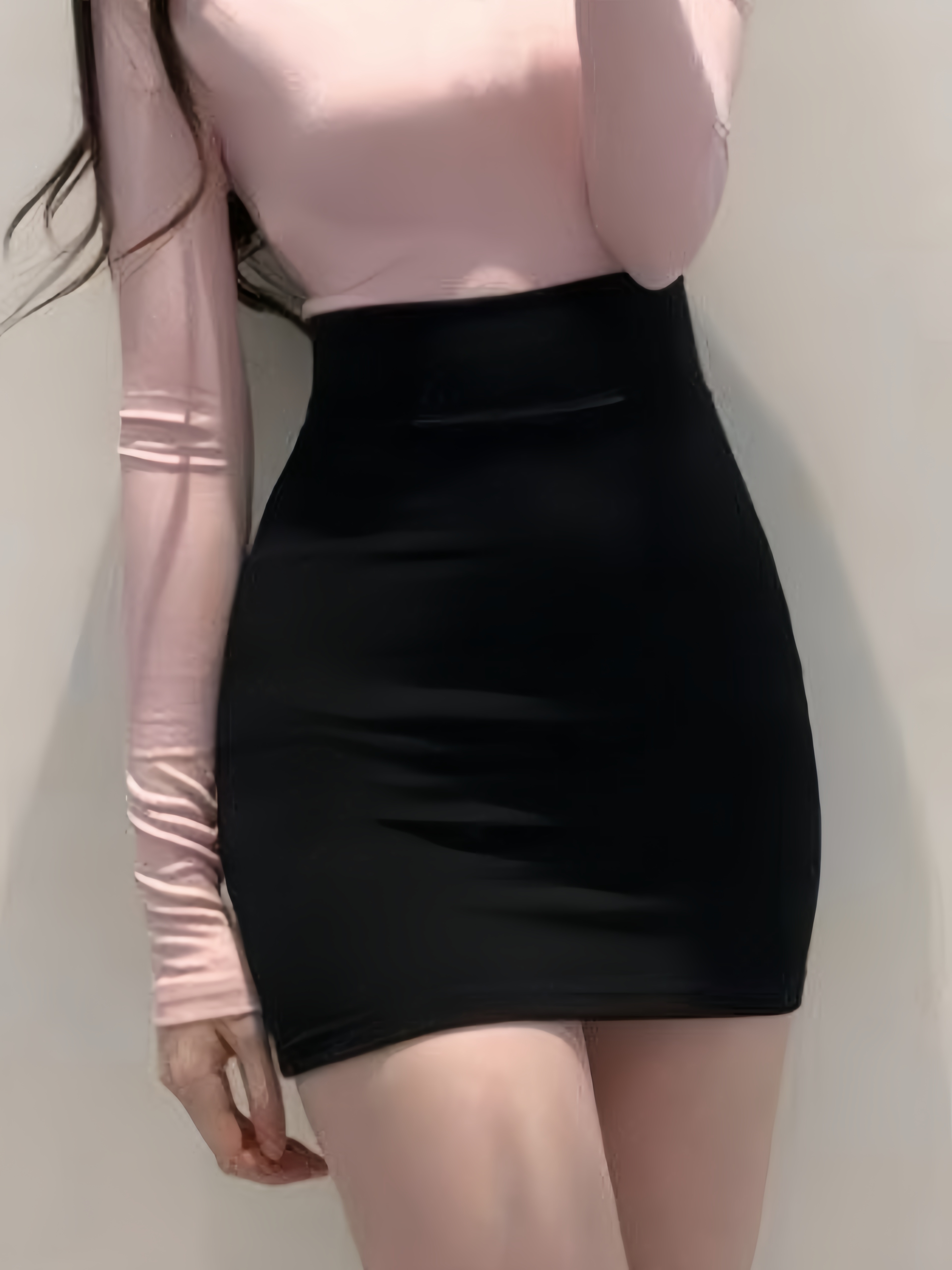 Sexy one-step skirt unlined high-waisted elastic skirt bustier skirt package hip skirt thin package skirt