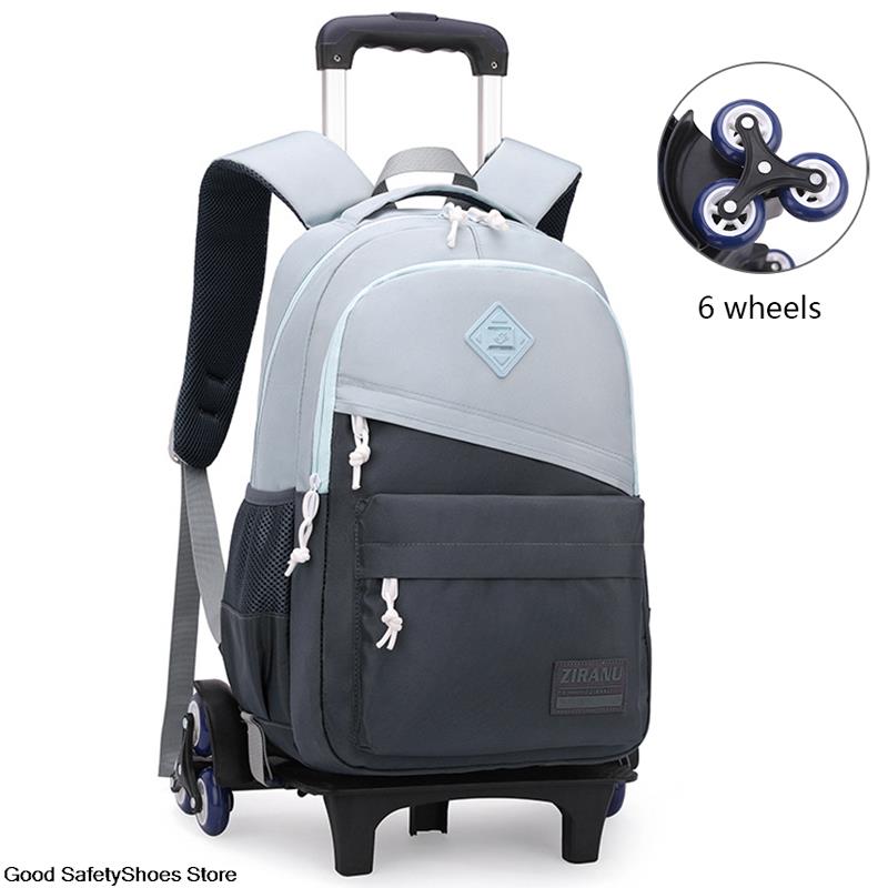 Trolley Schoolbag Rolling Backpack Teenage School Backpack With Wheels For Boys College School Rucksack Girls Backpack For Teens