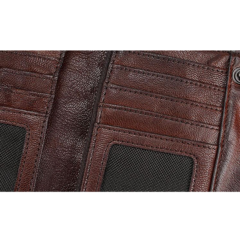 AETOO Original punk style handmade vertical retro wallet men short leather men's youth fold lambskin