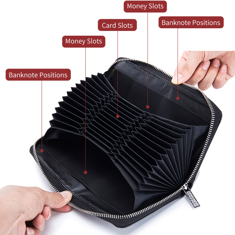 Men PU Leather Wallet Cowhide Short Wallet Black Zipper Coin Pocket Slim Card Holder Male Money Driving License Bag 2024