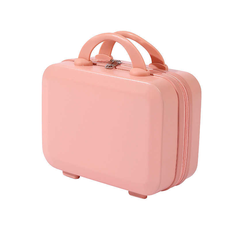 Mini Handheld Small Box 14 inch Makeup Box, Travel Luggage Bag, Handheld Gift Storage Gift Box