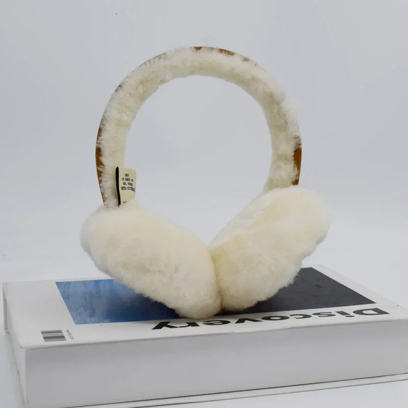 wool earmuffs warm winter sheepskin earmuffs for men soft warm solid earmuffs outdoor cold protection earmuffs 241107