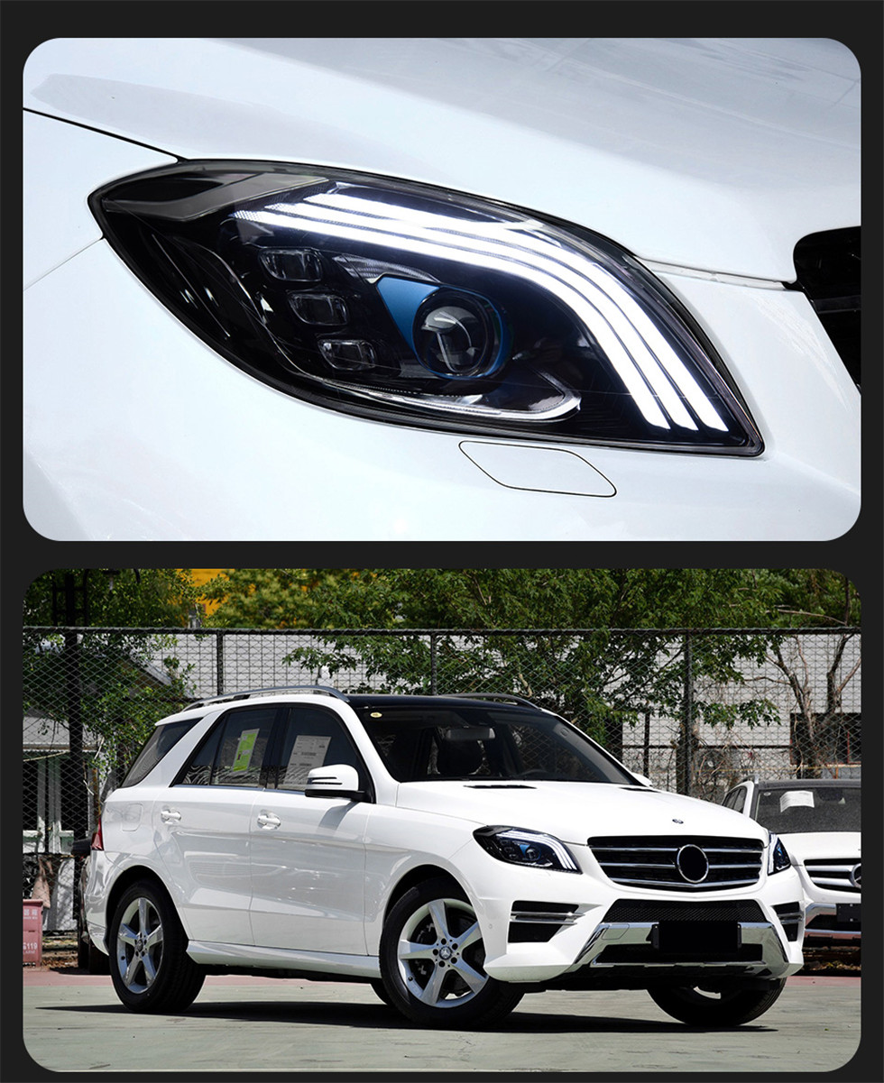 LED Headlight for Benz W164 ML LED Headlight 20 12-20 15 Headlights ML350 ML500 DRL Daytime Lights Signal Lamp