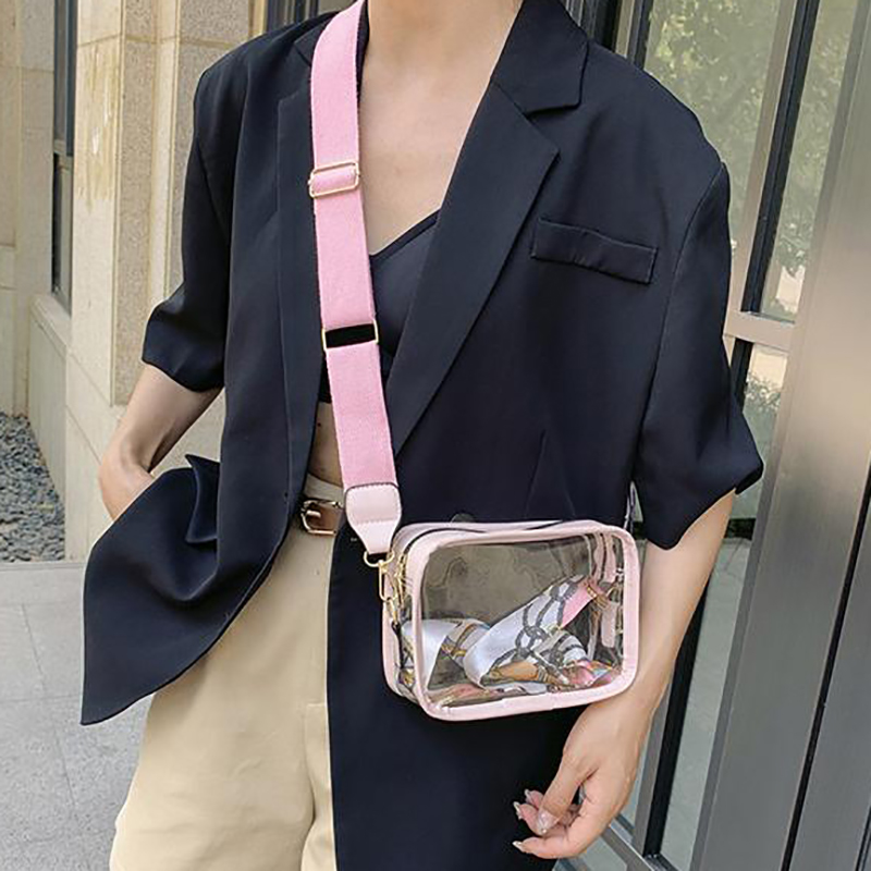 Women's New Transparent Jelly Bag Mobile Casual One Shoulder Small Square Bag