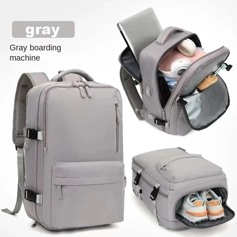 New Large Capacity Bags Business Multifunctional Charging Backpacks Expandable Airplane Travel Backpack Laptop Bag Luggage Man