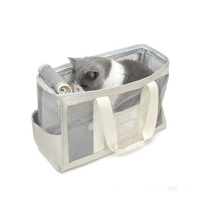 Pet bag portable summer breathable outdoor cat bag dog bag hand-held odorless puppy bag kitten bag 241115