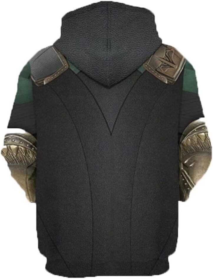 Hoodie for Mens Womens Loki Cosplay Hoodie Halloween Superhero Costume Pullover Sweatshirt Graphic Hoodies sweatshirt Cool patterns