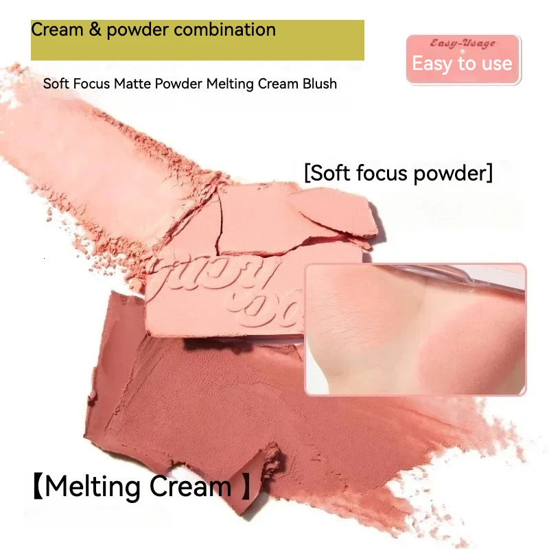 Judydoll 4 Color Powder powder blusher Cream Clay Highlight Palette Matte Extended Color Highlight Bright Face Makeup 241107