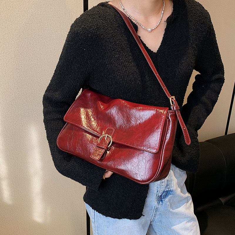 PU Shoulder Bags Hasp Women's Bags on Sale 2024High Quality Solid Handbag Sewing Thread Fashion Small Square Bag Bolsas De Ombro