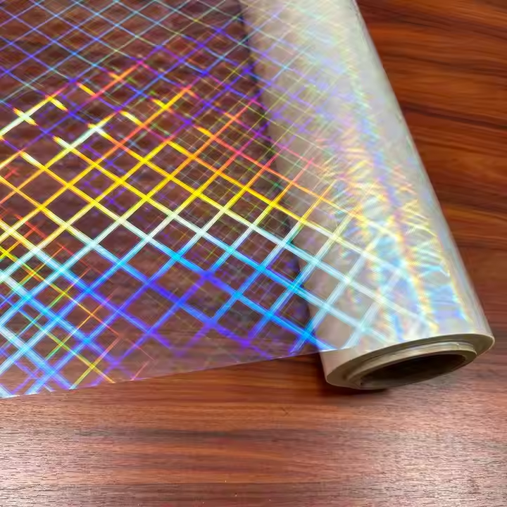 New Pattern Transparent Holographic BOPP Plastic Film for Gift Craft Packaging Multiple Extrusion Process