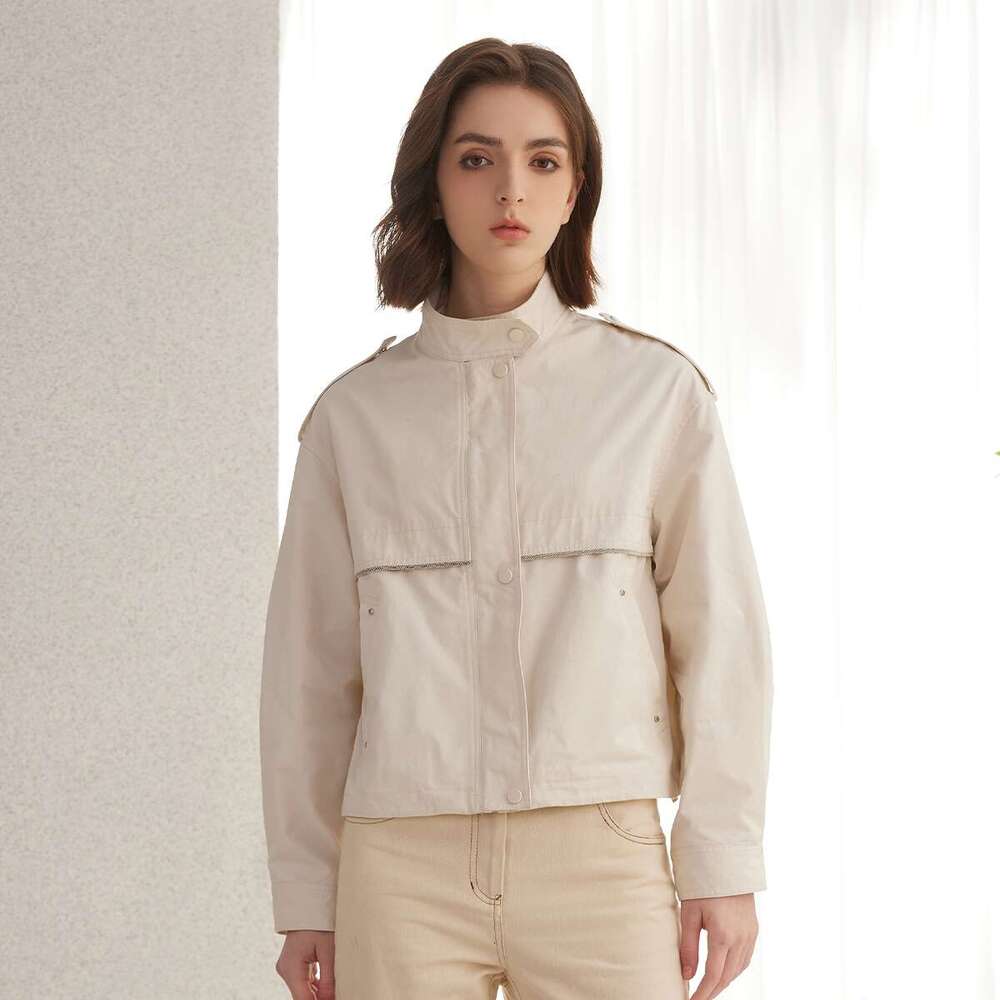 K2121l Spring Autumn Womens Clothing Brand Ladies Clothes Long Sleeved Cotton Coats For Women