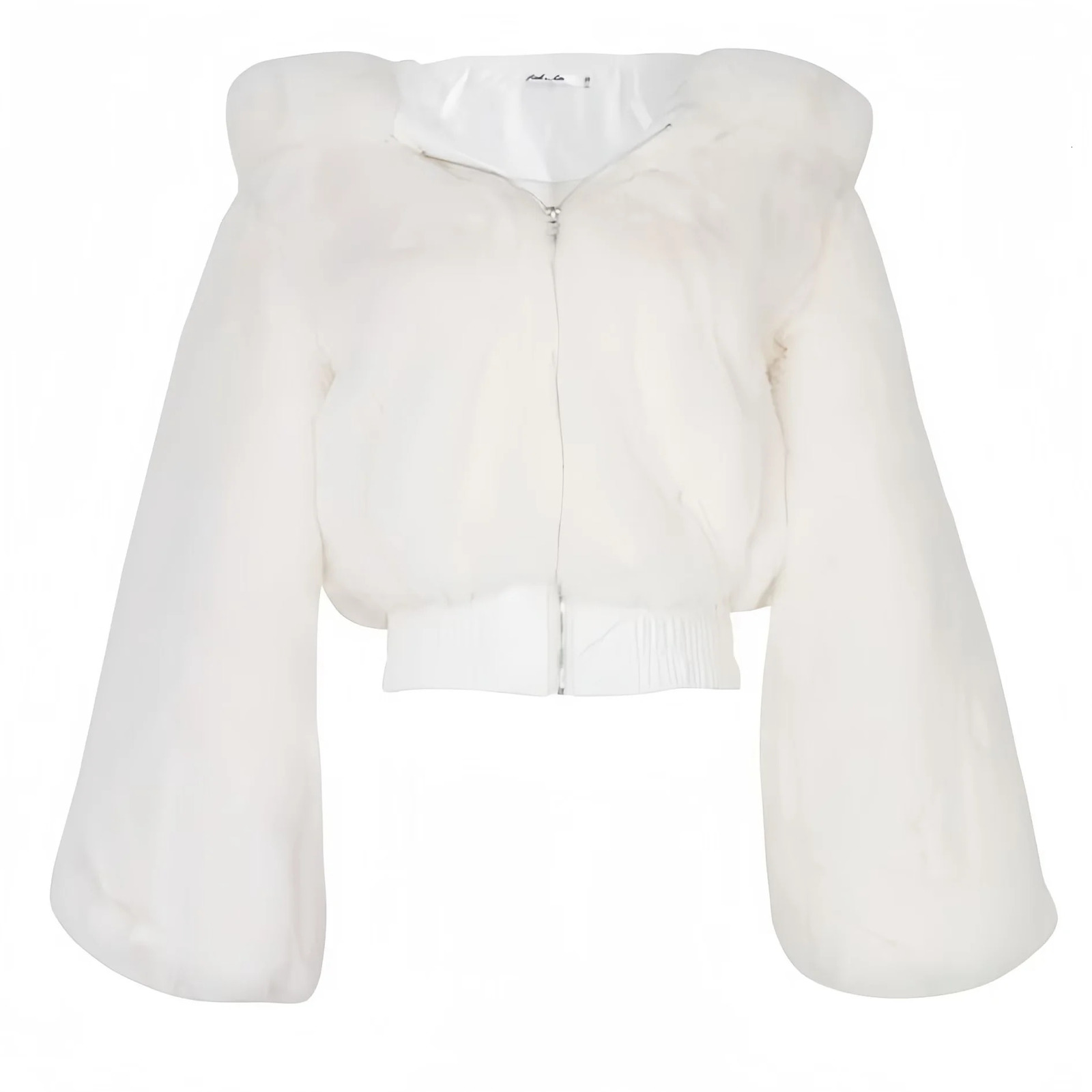 Winter Thick Warm Short Parkas Womens Sexy Short Faux Fur Coat Womens Black Elastic Hemp Faux Fur Jacket 241107