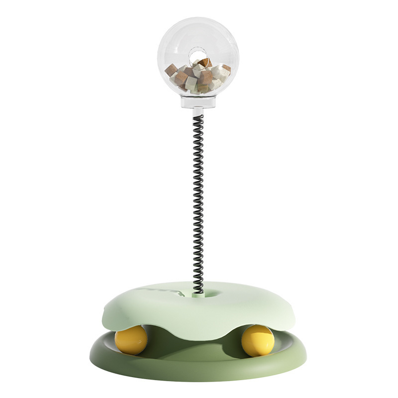 Cat toys leaky food carousel teasing cat toys cats and dogs universal self high boredom carousel non-slip snacks freeze-dried shaker
