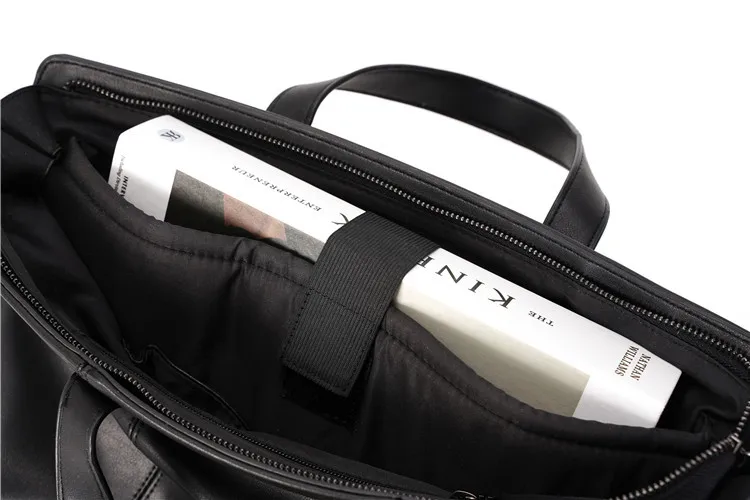 Business Luxury Men's Briefcases Shoulder Bag Crazy Horse Leather Handbag Tote Bag Messenger Bag Laptop Bags Man Bolso Hombre