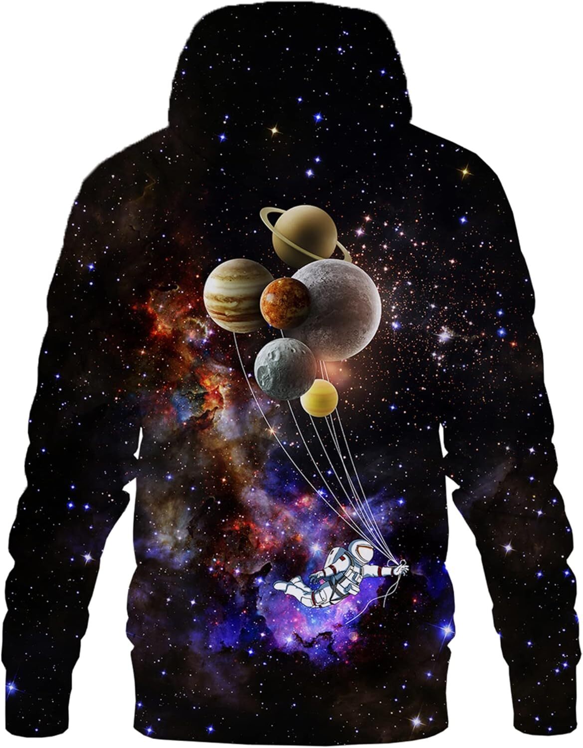 Hoodie for Mens Womens Unisex 3D Printed Hooded Sweatshirt Casual Pullover Hoodie with Big Pockets Graphic Cute little planet