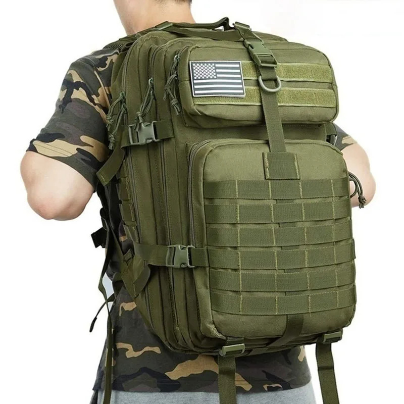 Oulilan 30L/50L 9000D Nylon Waterproof Backpack Military Rucksacks Tactical Sports Camping Hiking Fishing Hunting Bag 241106