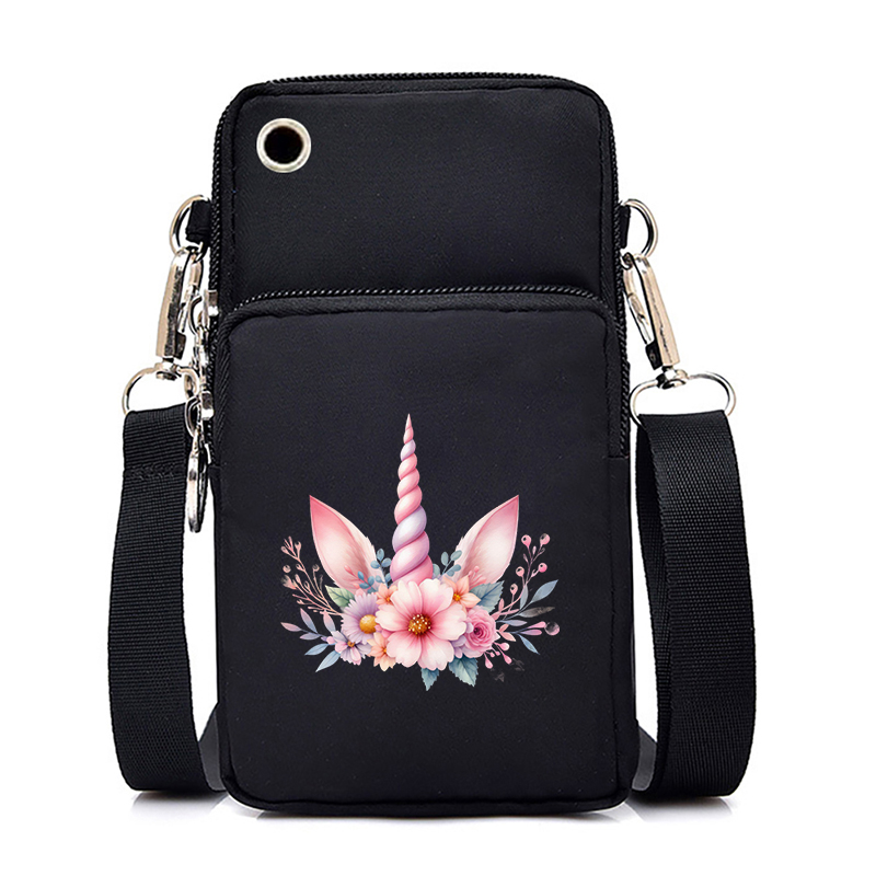 Designer Bag Cell Phone Bags Women Cartoon Unicorn 26 Alphabet Fashion Portable Small Outdoor Sports Arm Shoulder Crossbody Bag