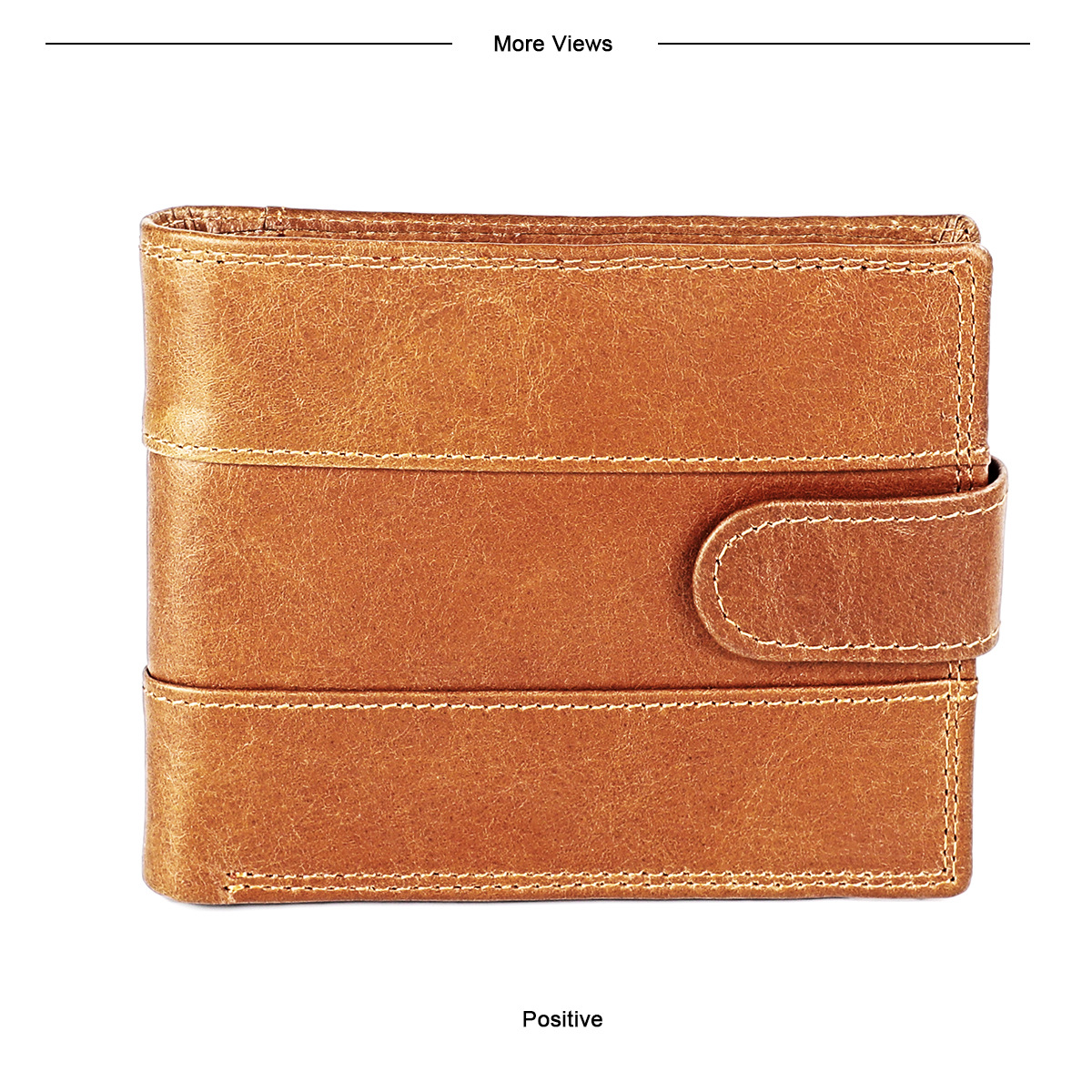 Men's Wallet Vintage Cow Skin Genuine Leather Wallet for Men RFID Credit Card Holder Purse Man Money Bag
