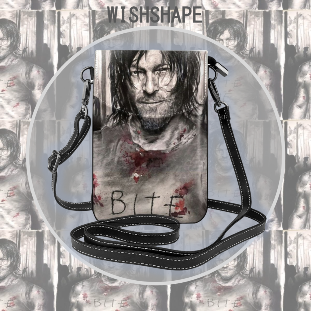 The Walking Dead Shoulder Bag Daryl Dixon Bite Leather Bag Multi Function Print Women Bags Crossbody Purse