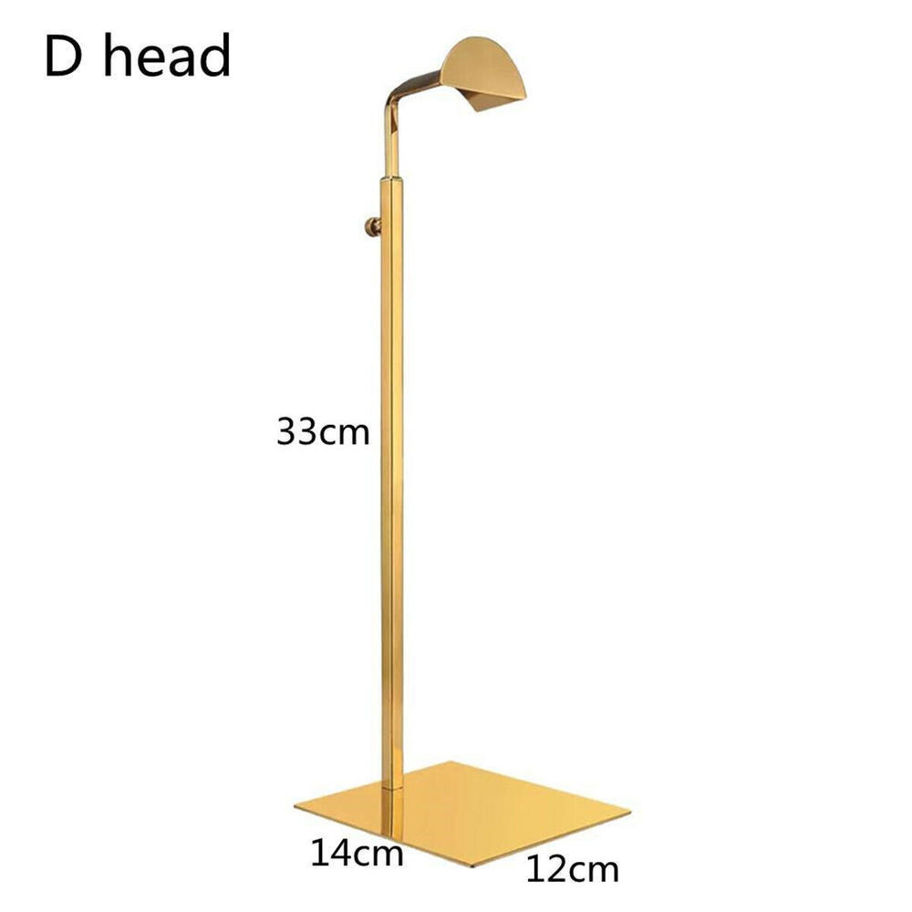 Adjustable Polished Gold / Silver Hanging Bag Handbag Shelf Display Stand Purses Handbag Holder Rack Organizer Stand Storage